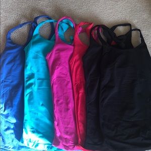 Bebé tanks with cross in back and built in bra